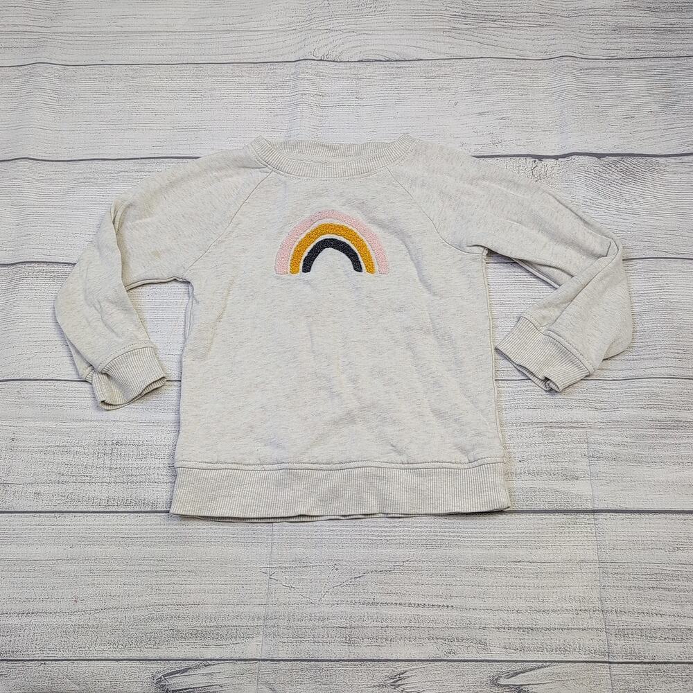 2T Hanna Andersson Rainbow Applique Pullover